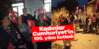 Kadınlar Fener Alayı ile Cumhuriyet'in 100. yılını kutladı